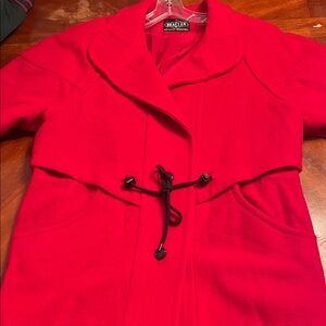 Braetan Women's Vibrant Red Trench Coat